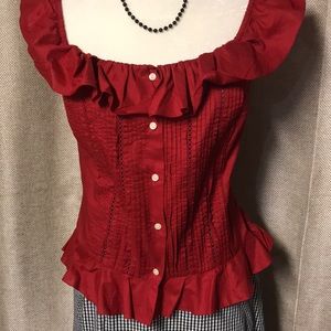 Ralph Lauren Ruffle Blouse S